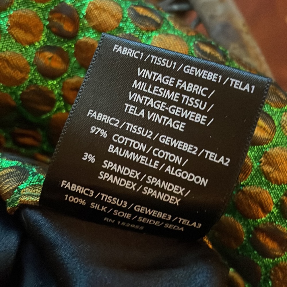 Green Patterned Bomber Jacket - Picture 7 of 11